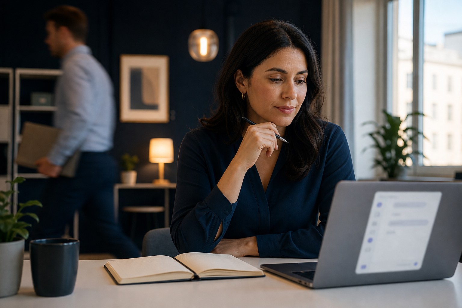 HR-ansvarig arbetar med ett personalärende med stöd av Kollego